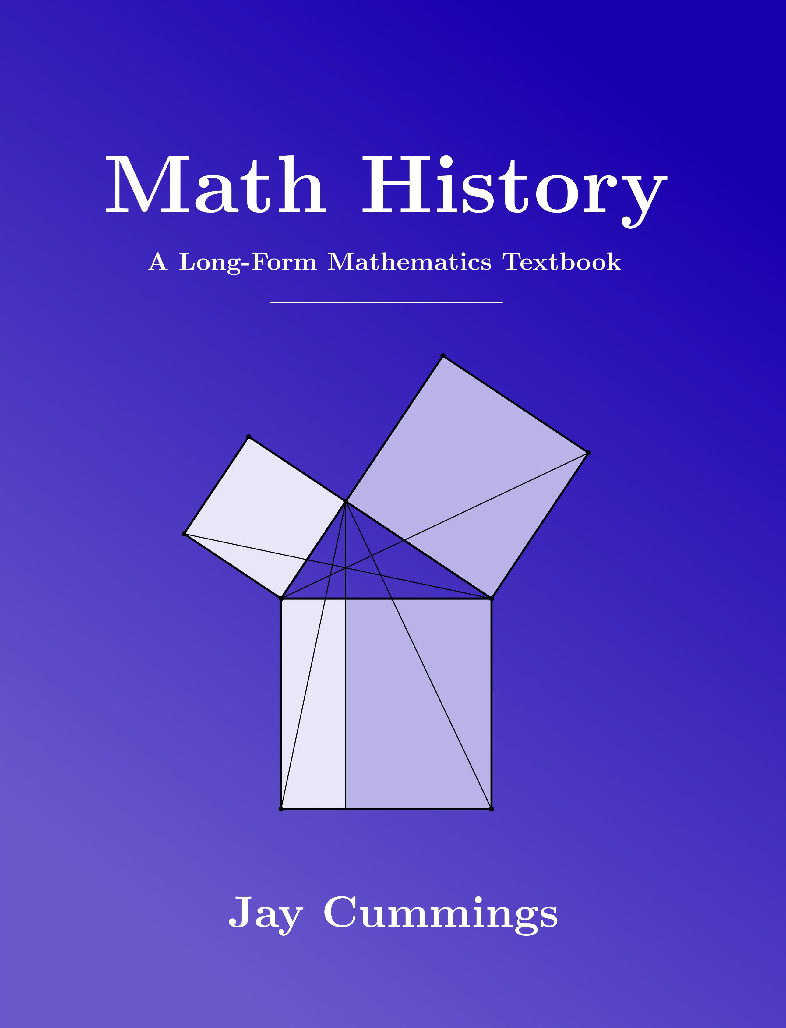 Math History Book Cover – Long(er)-Form Mathematics